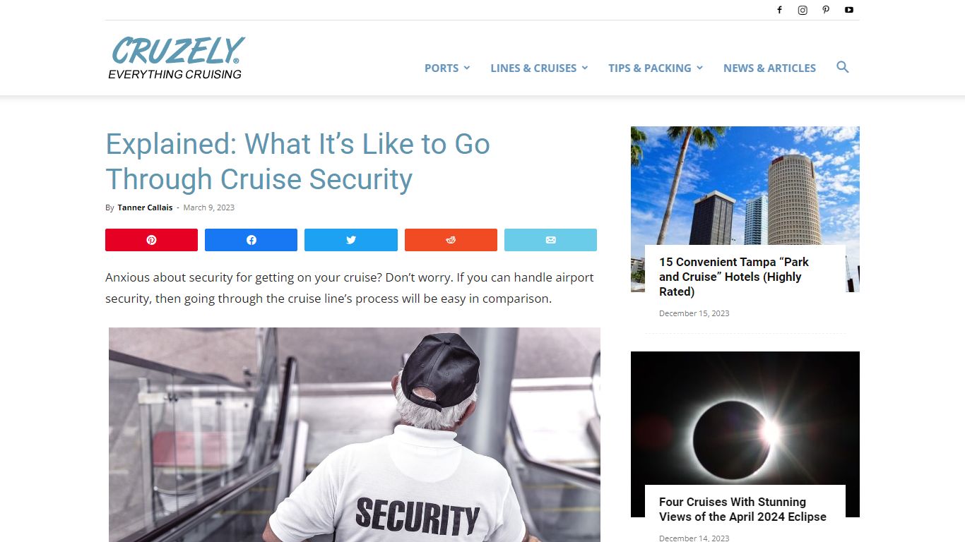 Explained: What It’s Like to Go Through Cruise Security