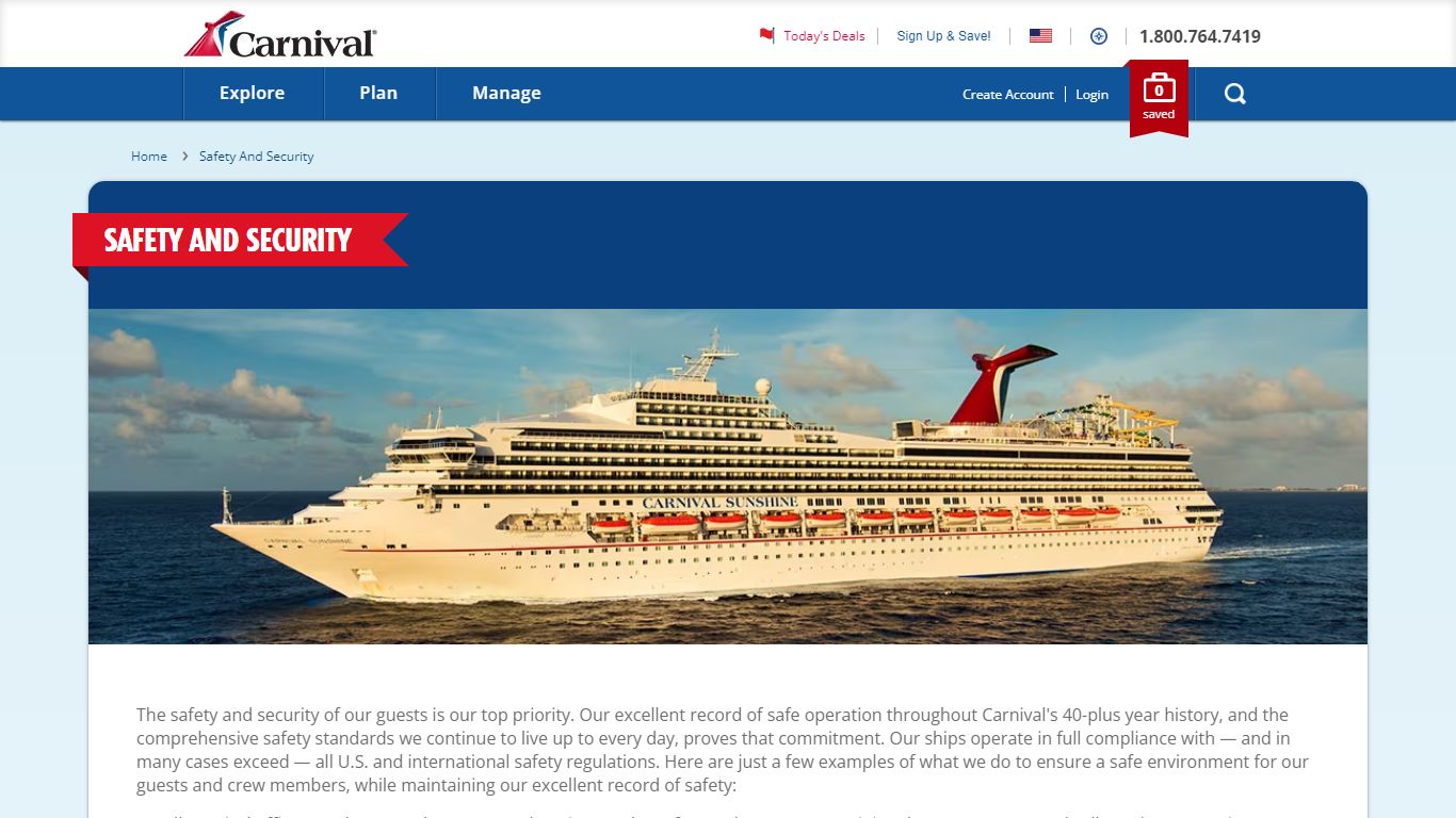 Cruise Safety | Cruise Security | Carnival Cruise Line
